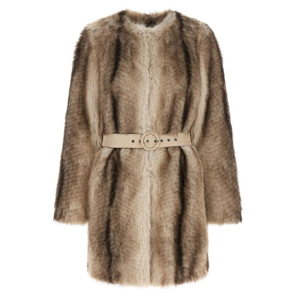 Twin Set Women Eco-Fur Coat